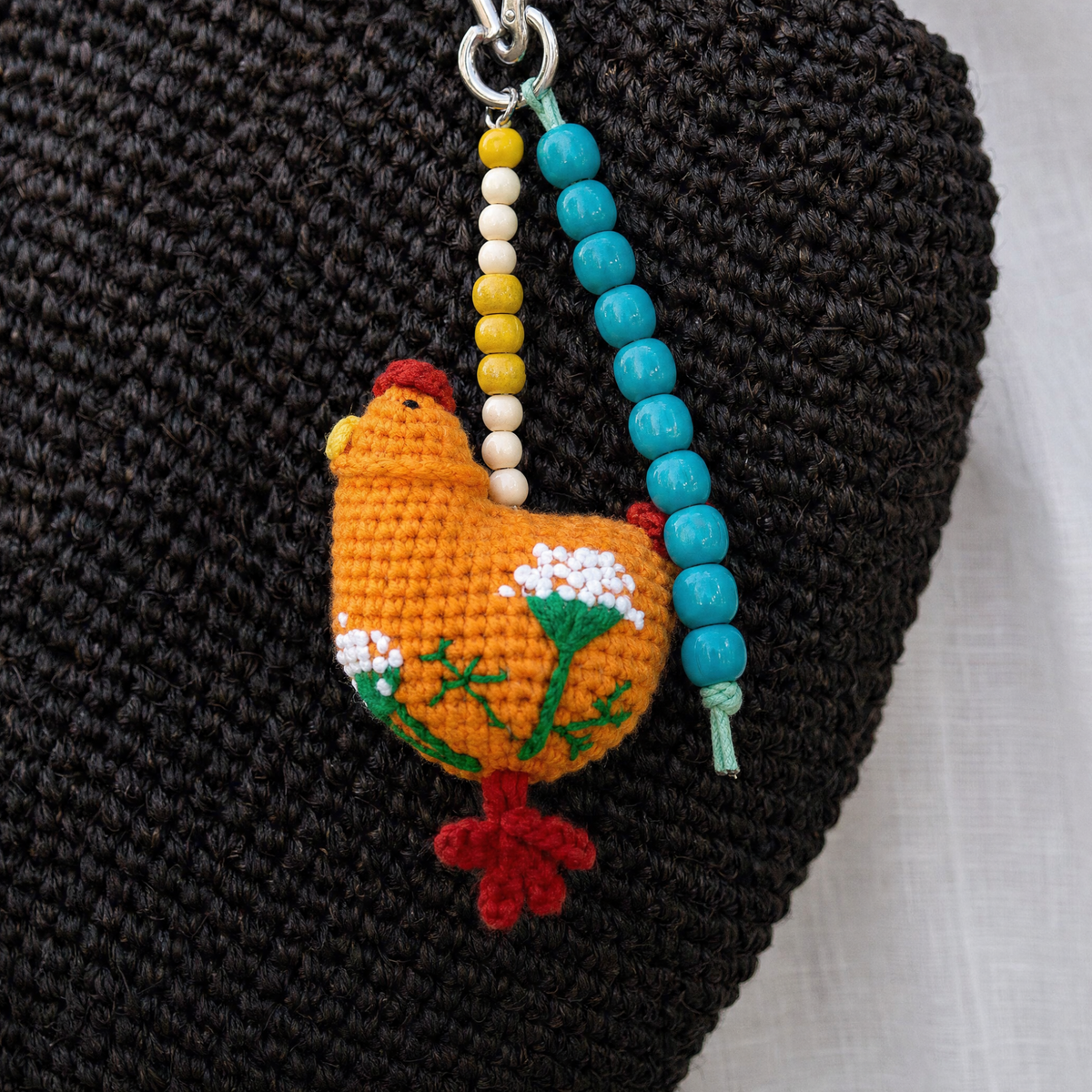 Orange Chicken Bag Charm