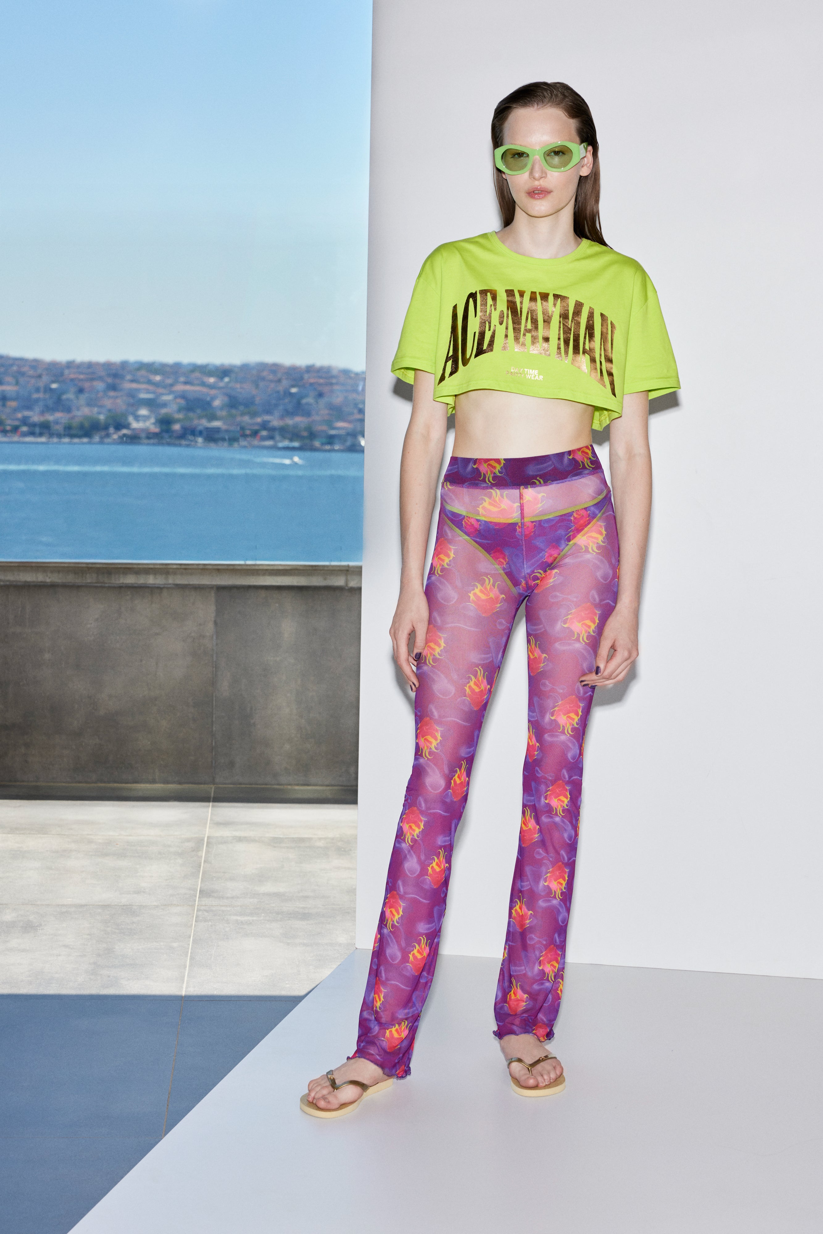 Berry Mesh Pants