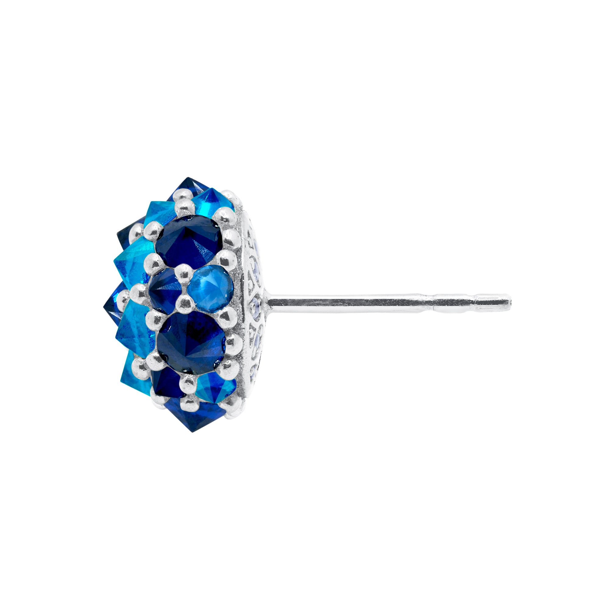 Perfect Bonbon Cocktail Earrings - Light Blue - Silver