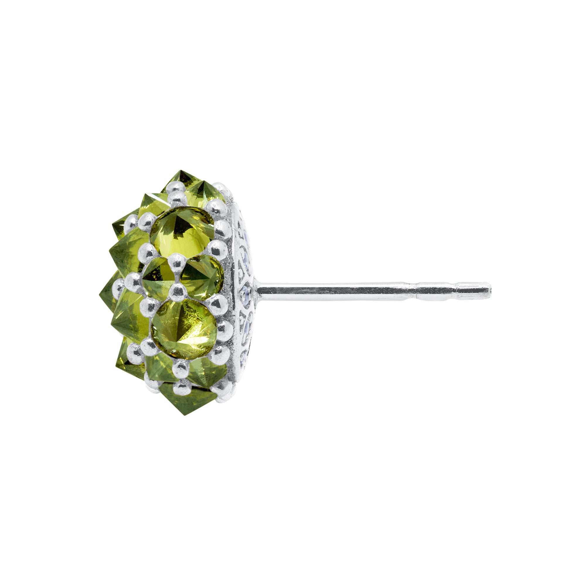 Perfect Bonbon Cocktail Earrings - Light Green - Silver