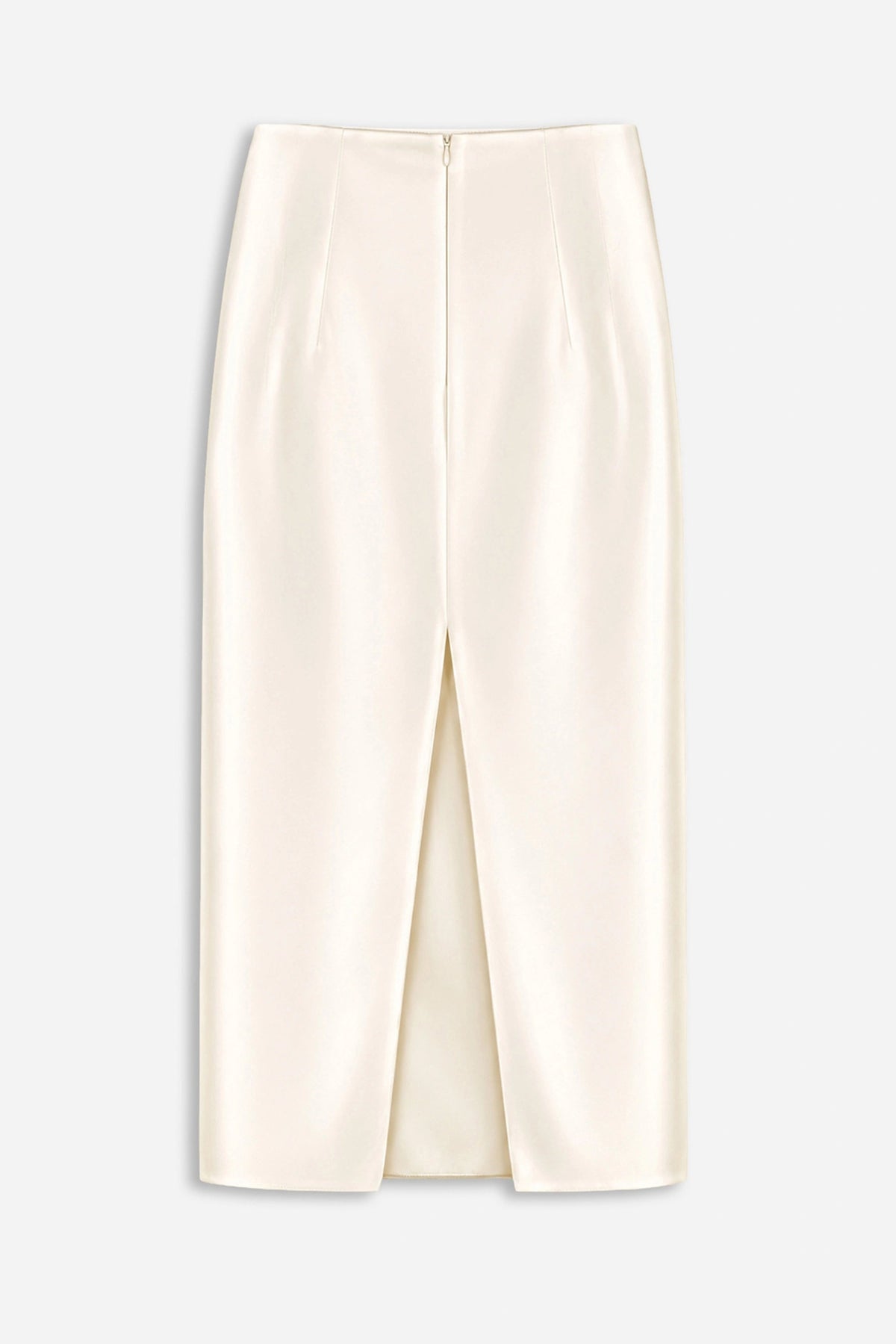Pleat Detail Pencil Skirt