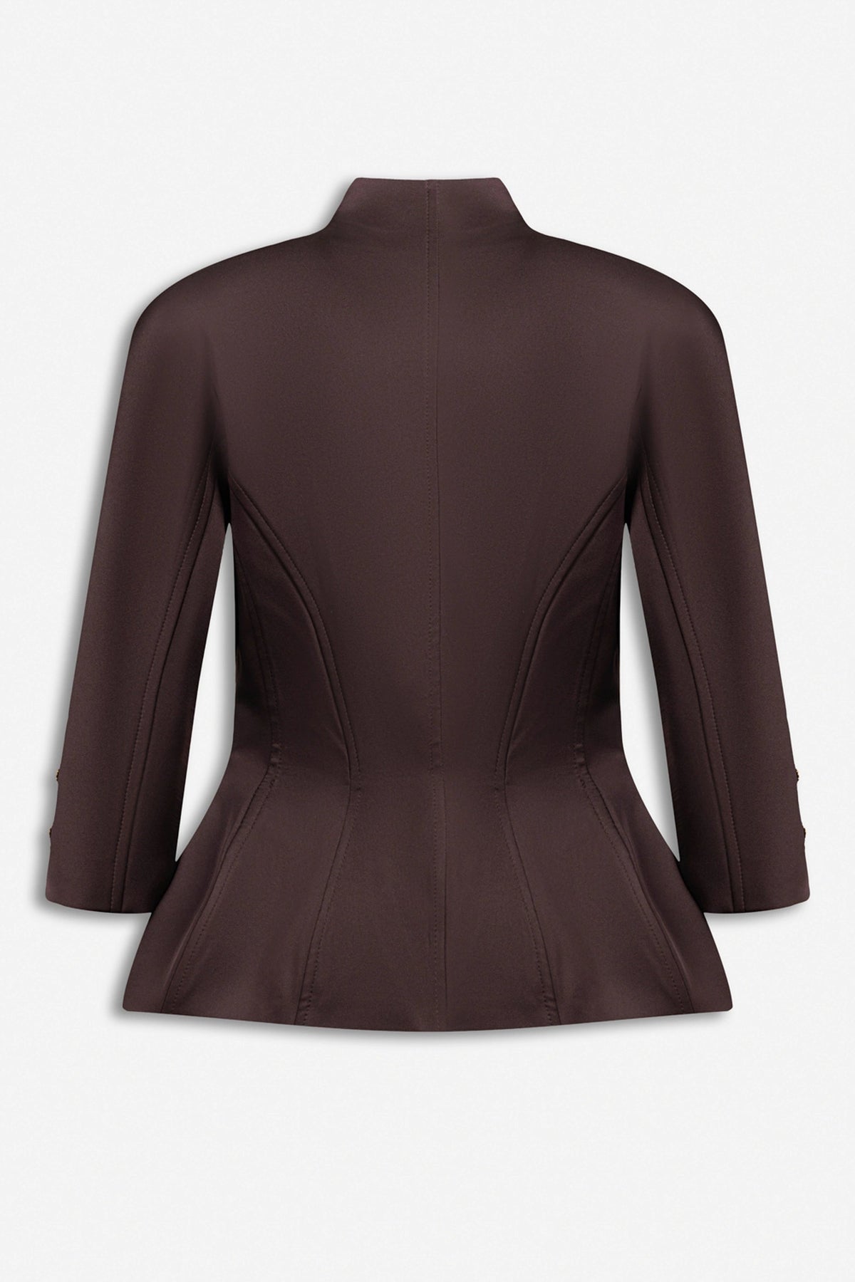 Boned Stand Collar Jacket