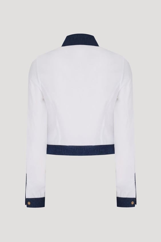 Denim Touch Shirt - White