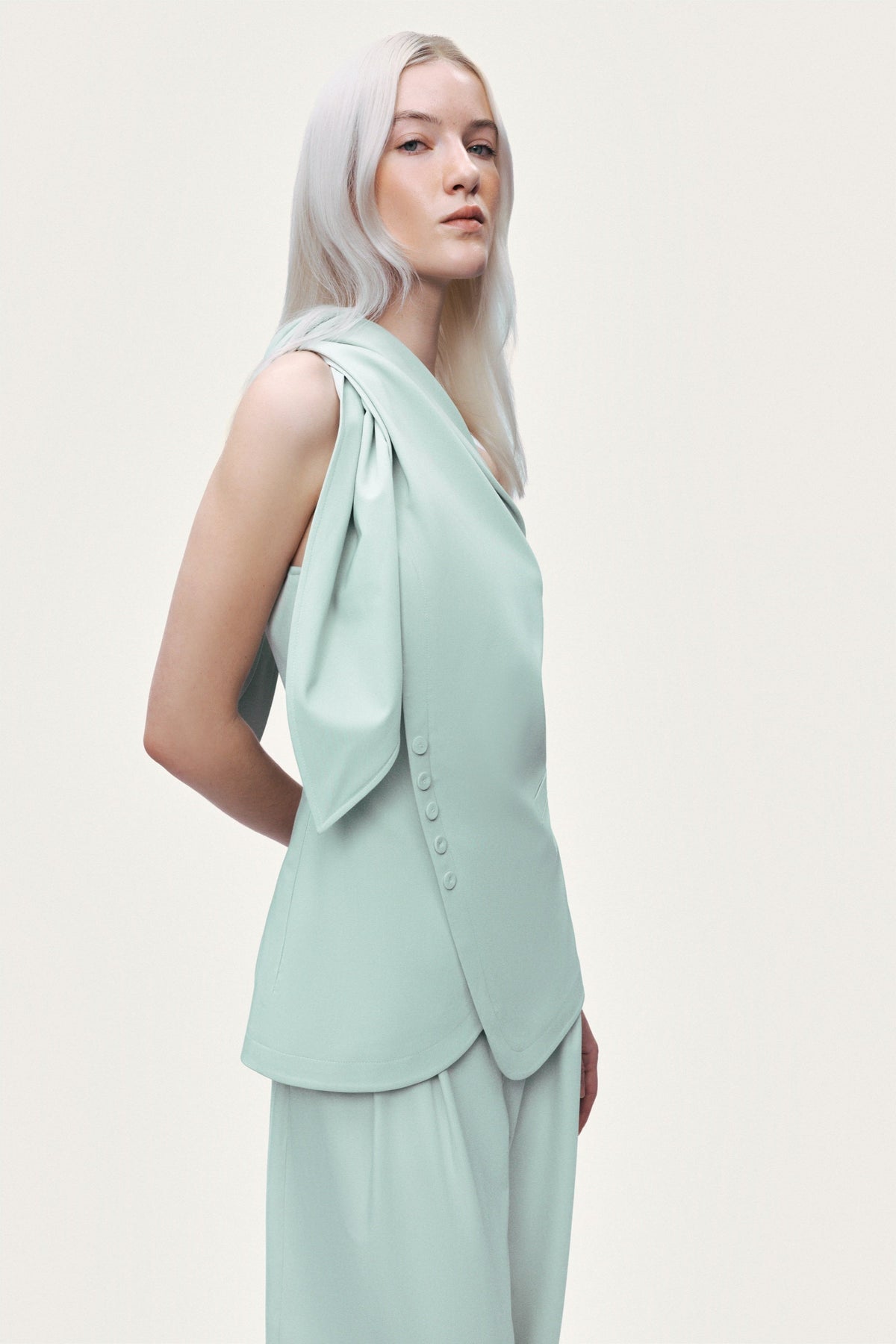 Shoulder-Tie Blouse