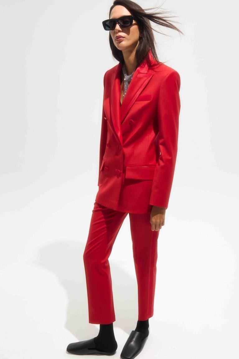 The Tuxedo Jacket - Scarlet