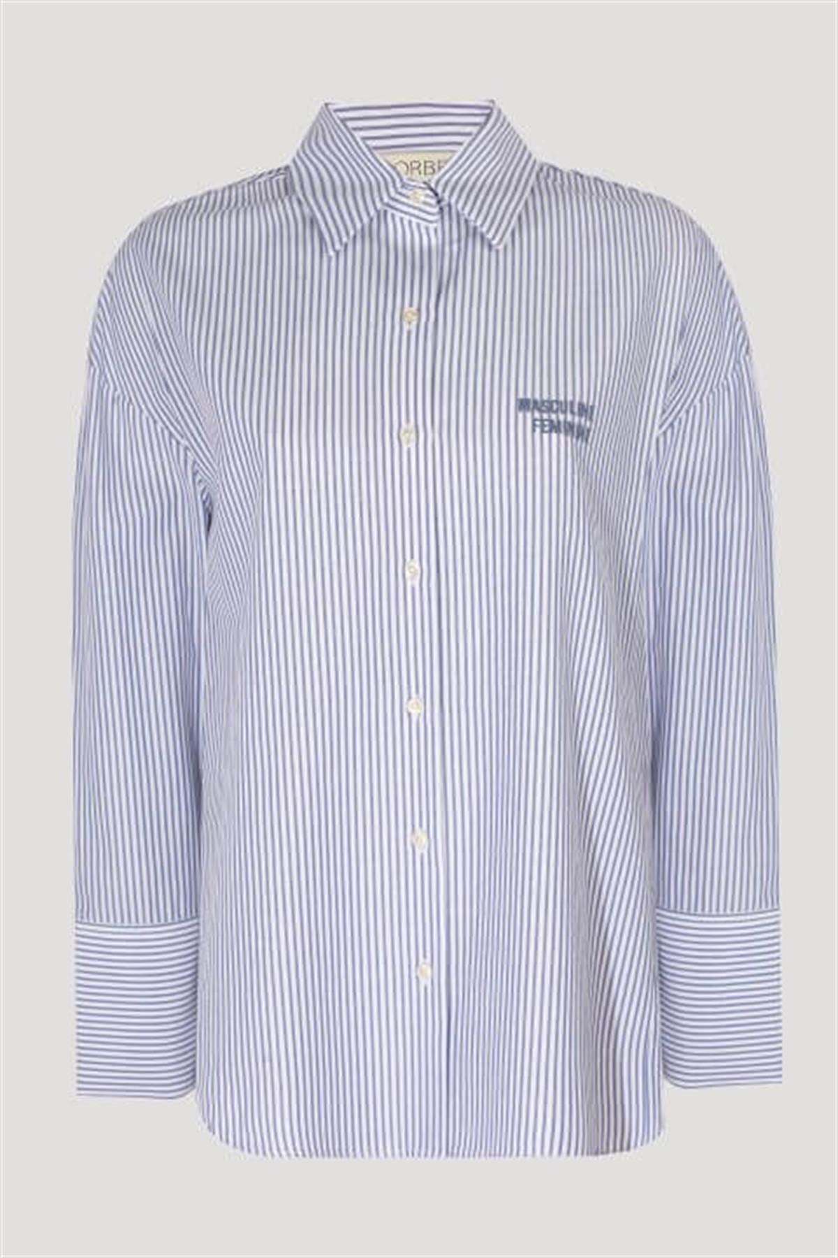 The Boyish Shirt - Blue Striped