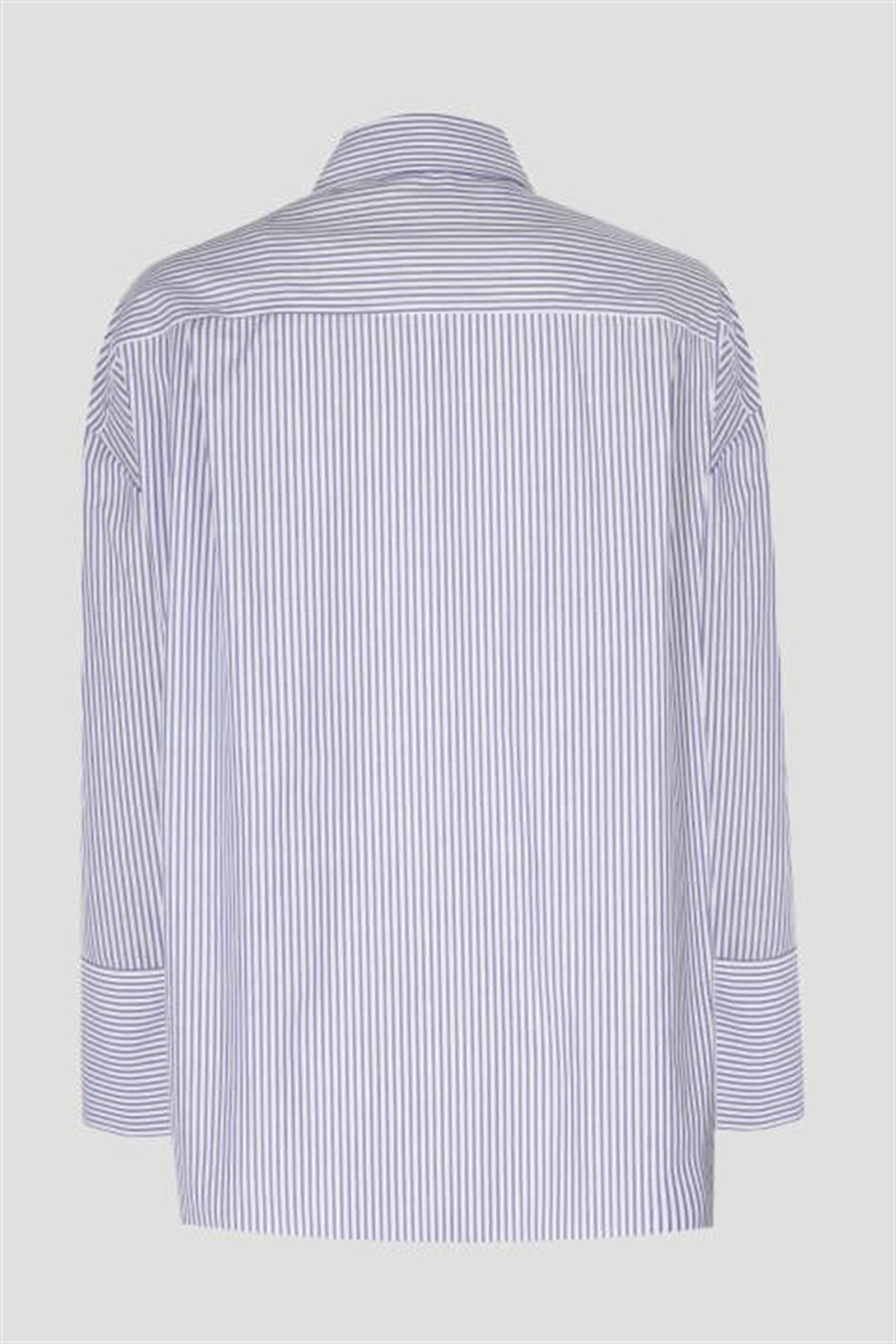 The Boyish Shirt - Blue Striped