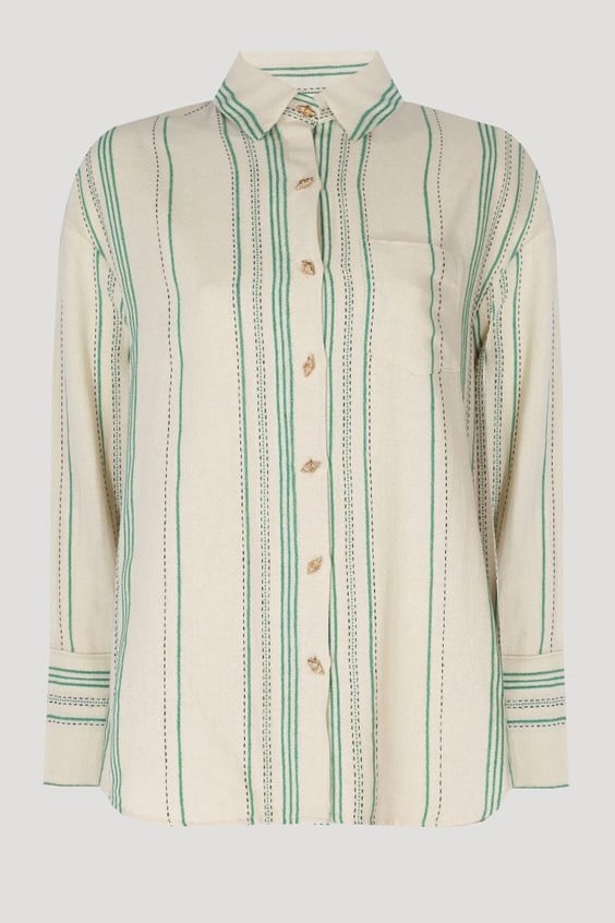 The Bohemian Shirt - Sage Breeze