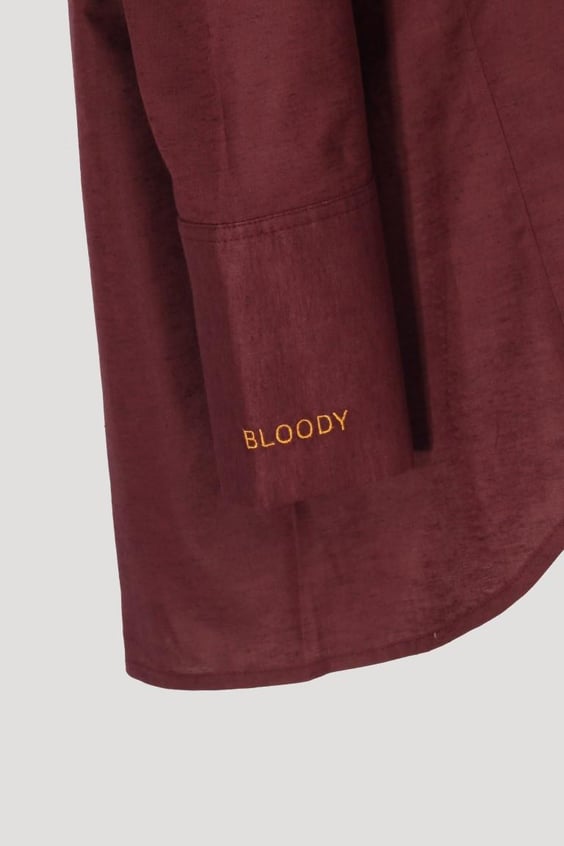 The Boyish Linen Shirt - Bloody Mary