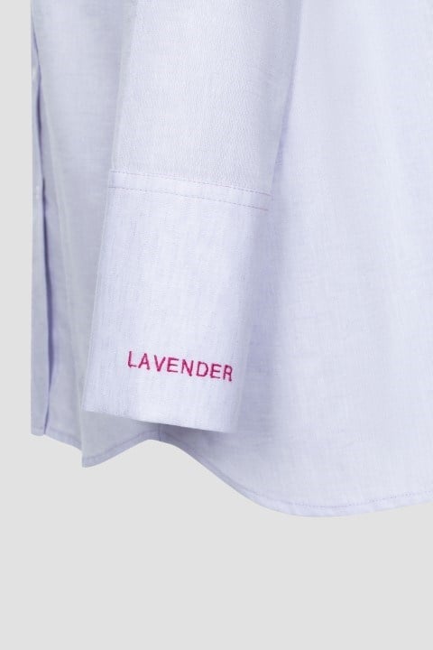 The Boyish Linen Shirt - Lilac