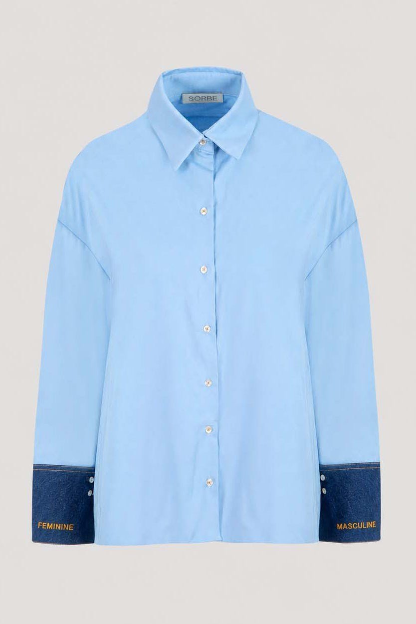 The Boyish Shirt - Blue Denim Detail