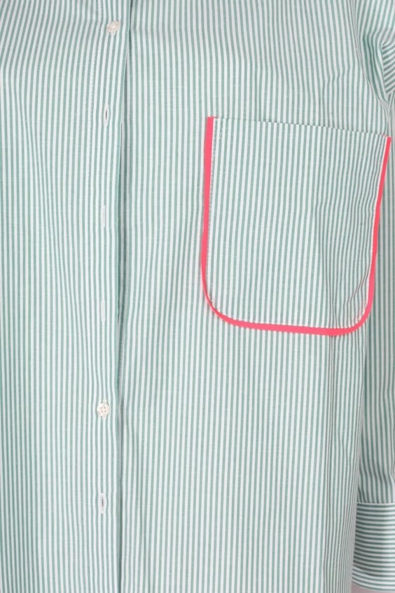 The Beach Cut Out Suit Shirt - Green