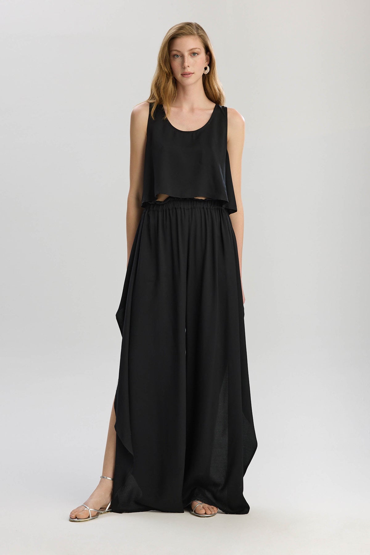 Soho Loose Fit Tank Top - Black