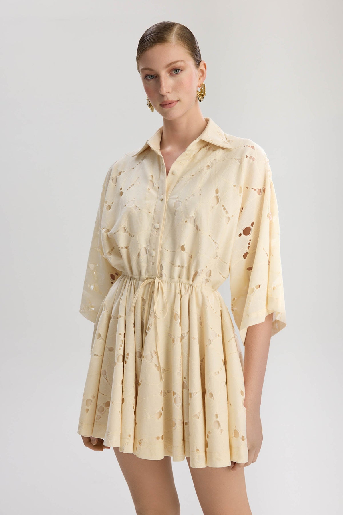 Rome Oversized Short Jumpsuit - Beige