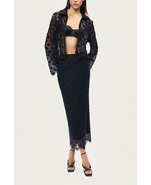 Lace Midi Skirt
