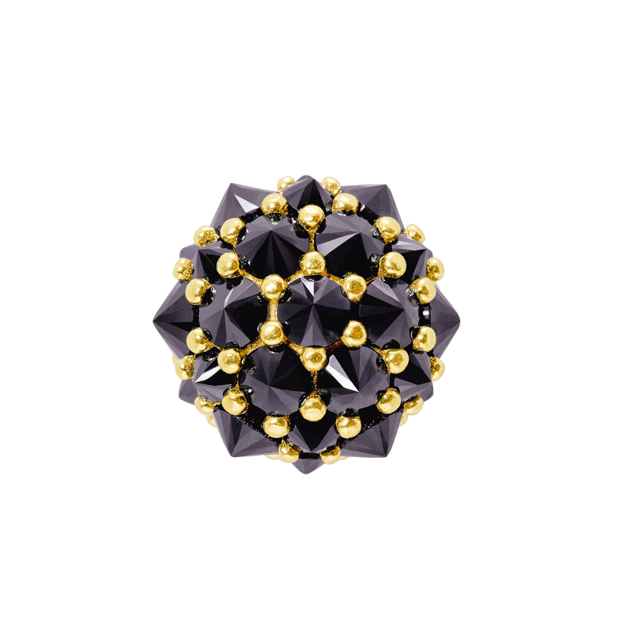 Perfect Bonbon Cocktail Earrings - Black - Gold