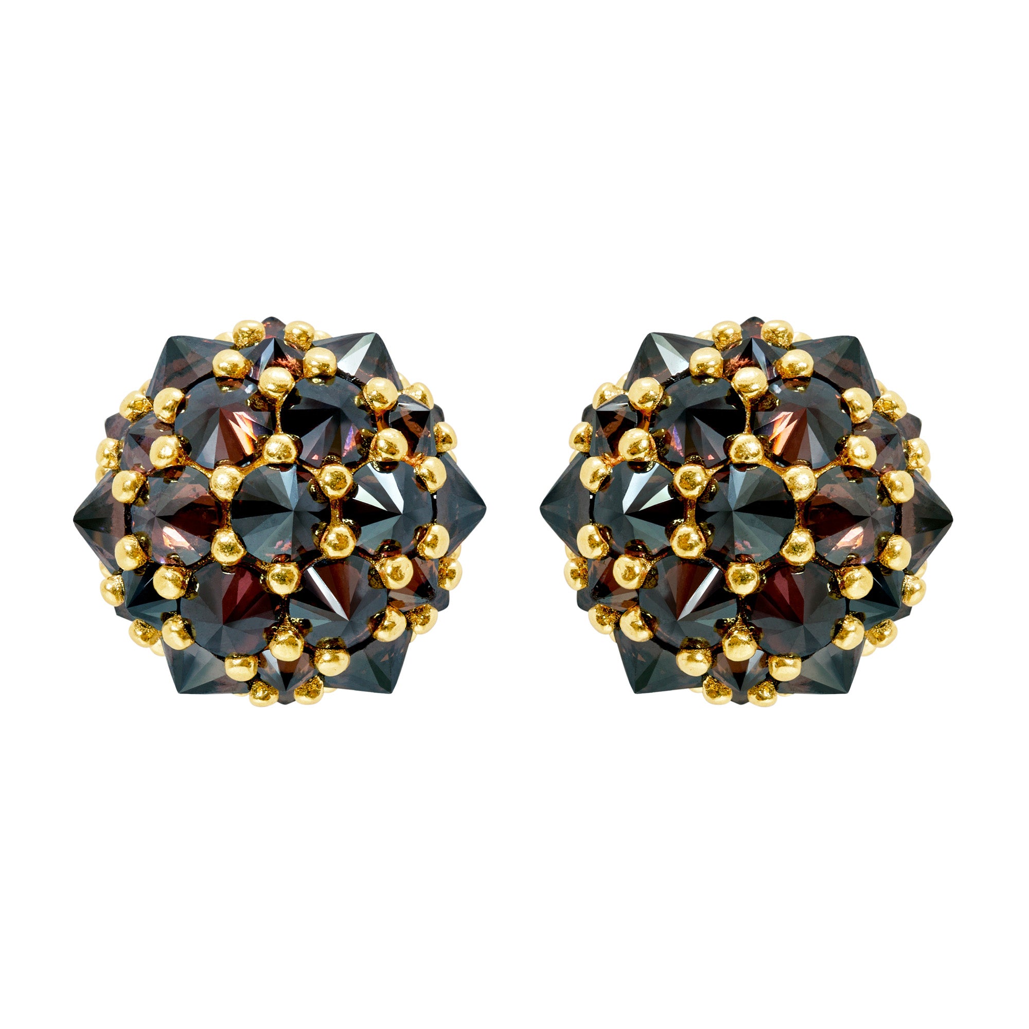 Perfect Bonbon Cocktail Earrings - Caramel - Gold