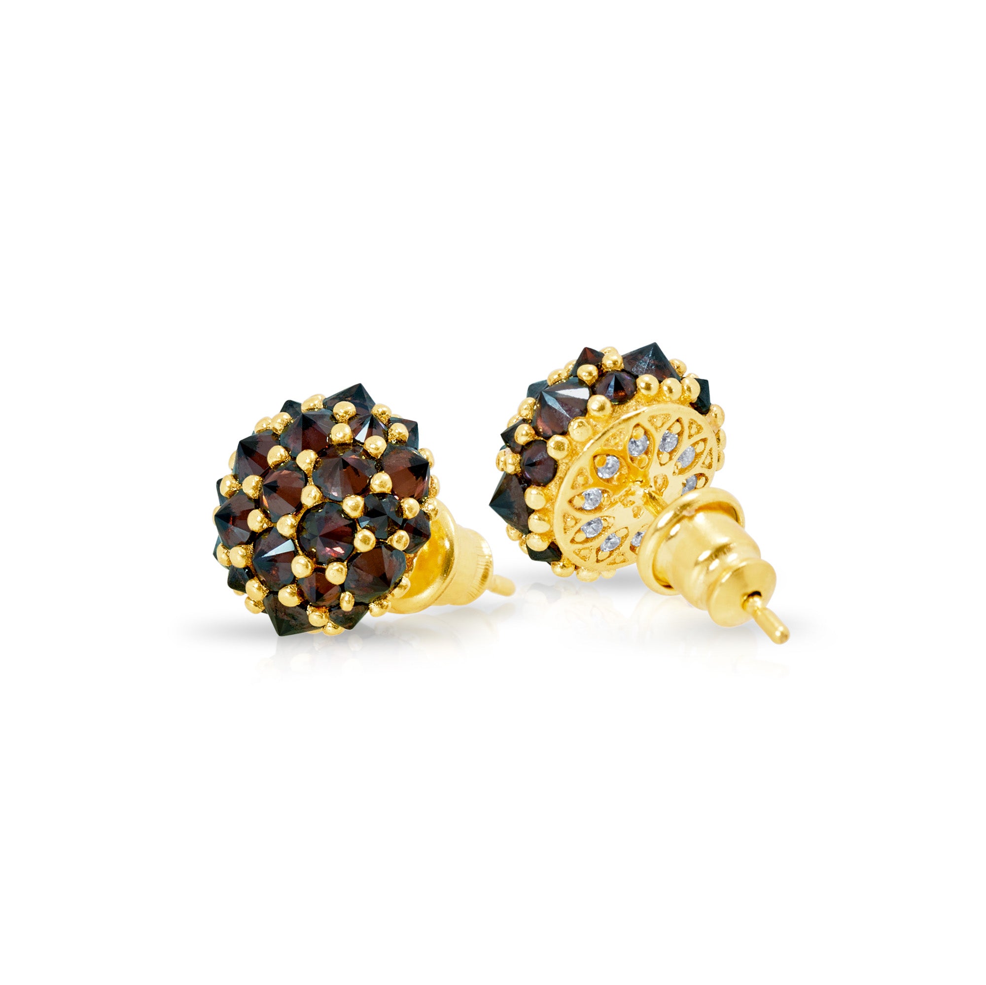 Perfect Bonbon Cocktail Earrings - Caramel - Gold