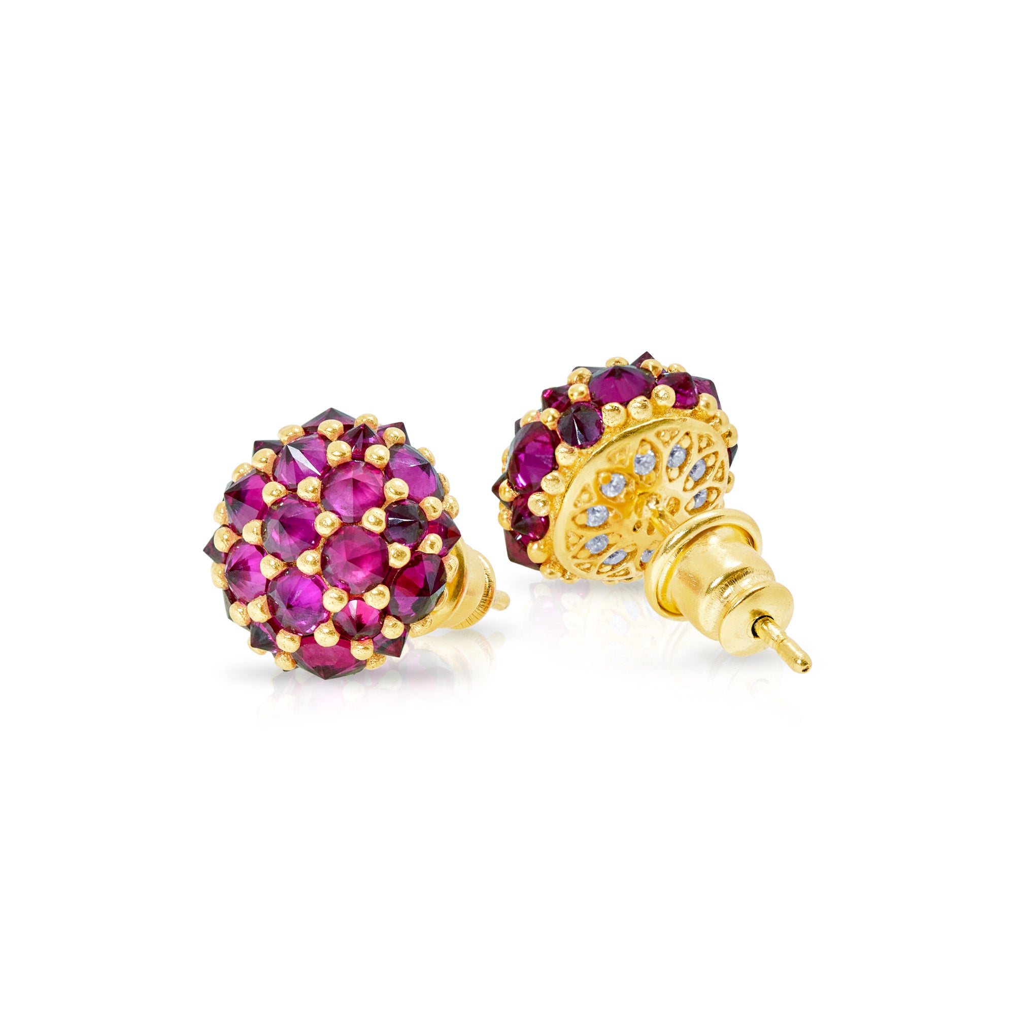 Perfect Bonbon Cocktail Earrings - Pink - Gold