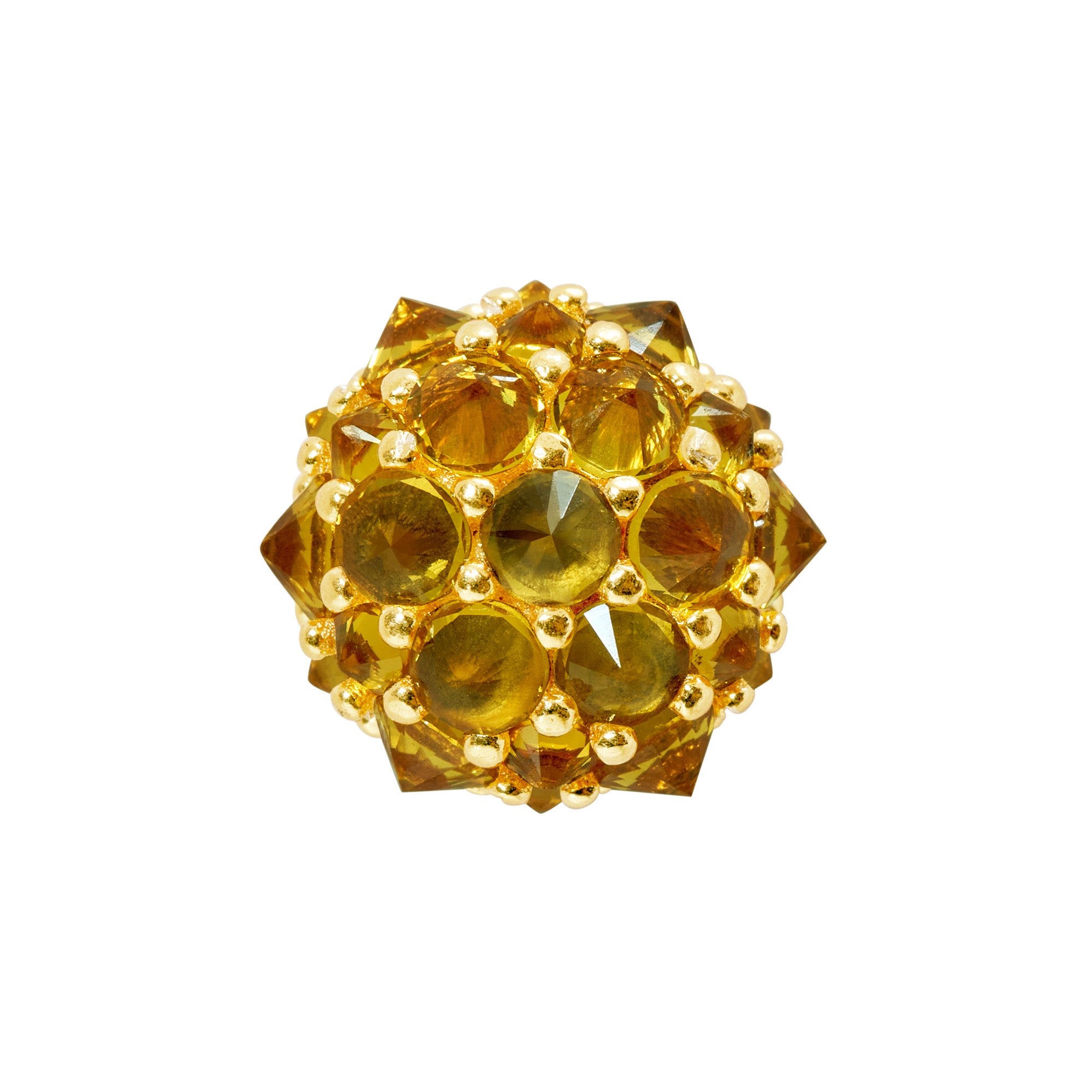 Perfect Bonbon Cocktail Earrings - Yellow - Gold