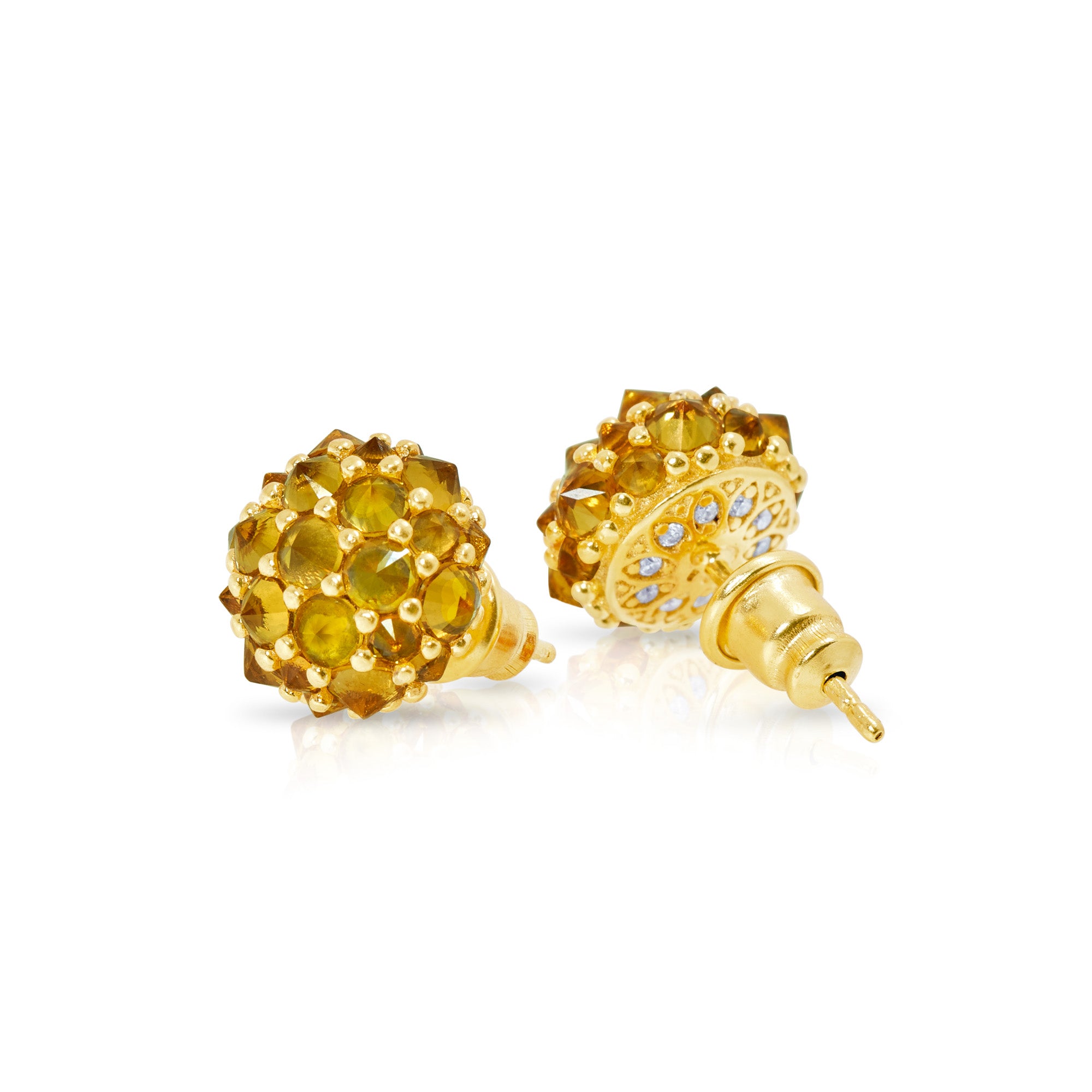 Perfect Bonbon Cocktail Earrings - Yellow - Gold