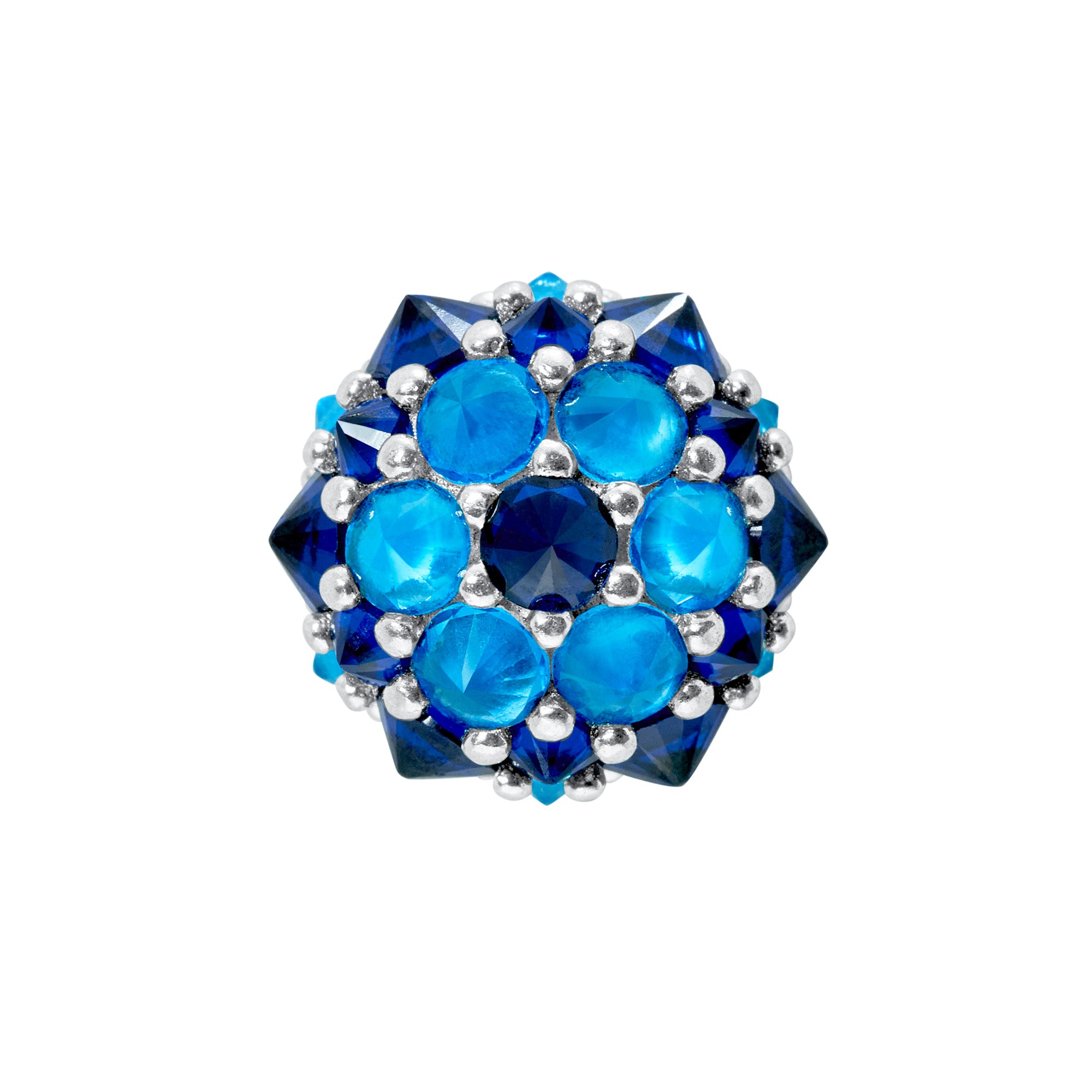 Perfect Bonbon Cocktail Earrings - Light Blue - Silver