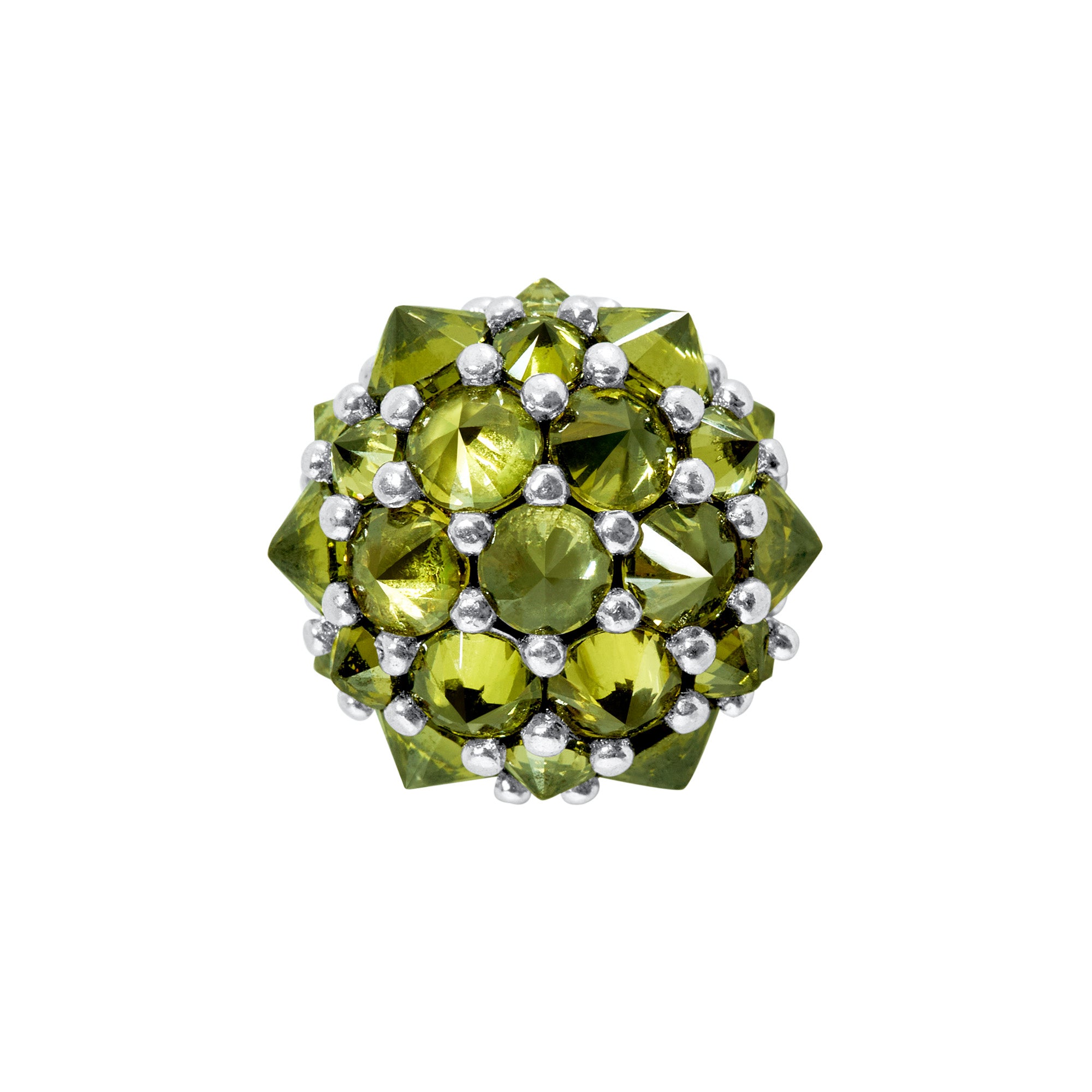 Perfect Bonbon Cocktail Earrings - Light Green - Silver