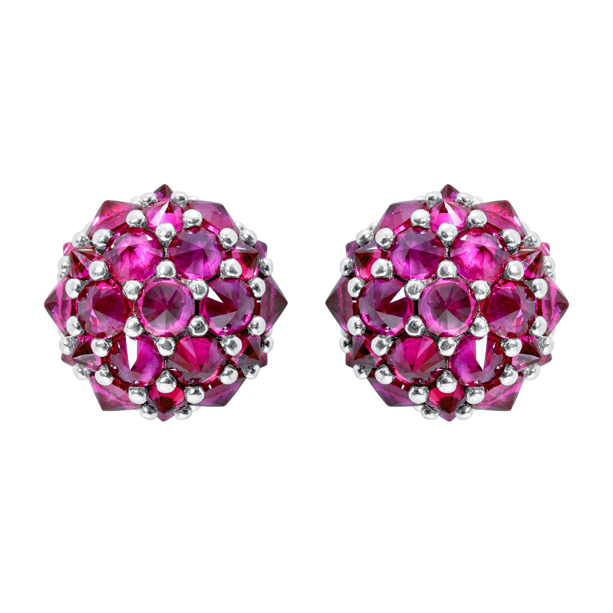 Perfect Bonbon Cocktail Earrings - Pink - Silver