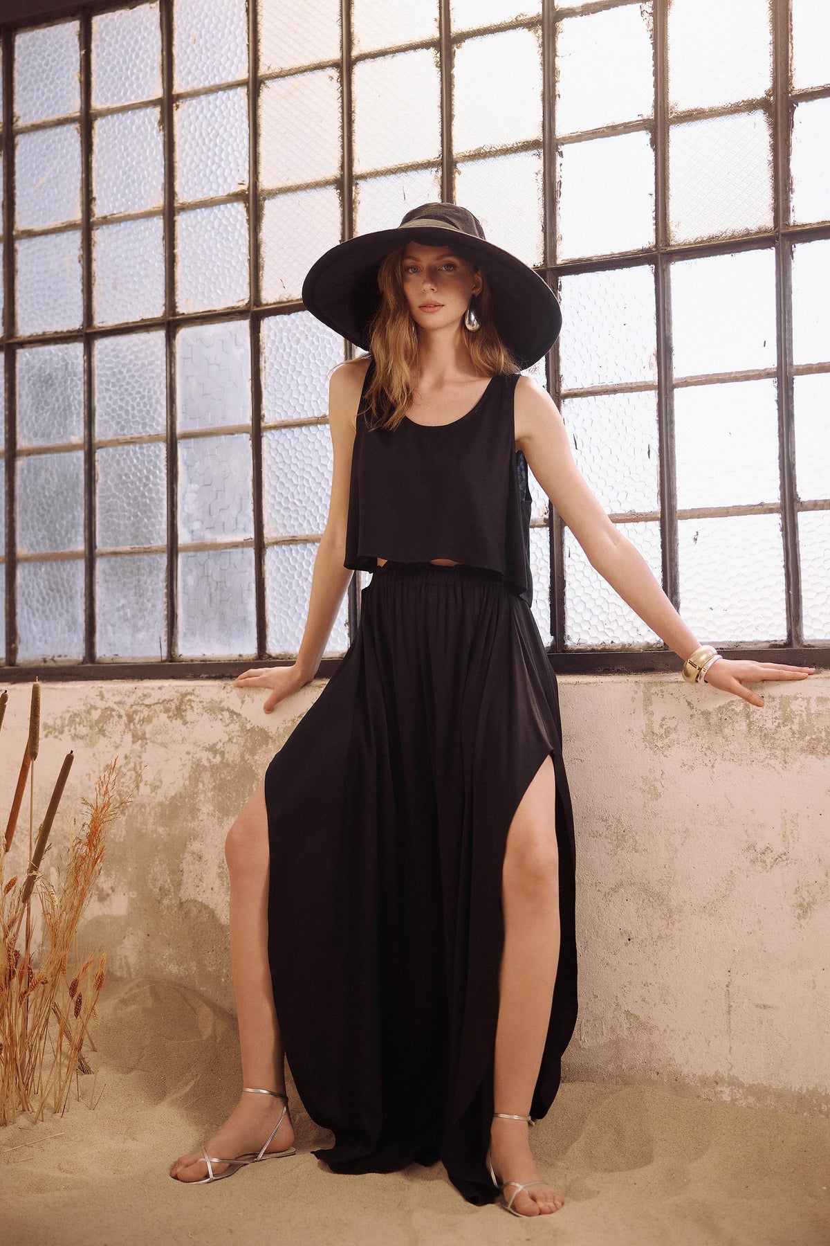 Soho Loose Fit Tank Top - Black
