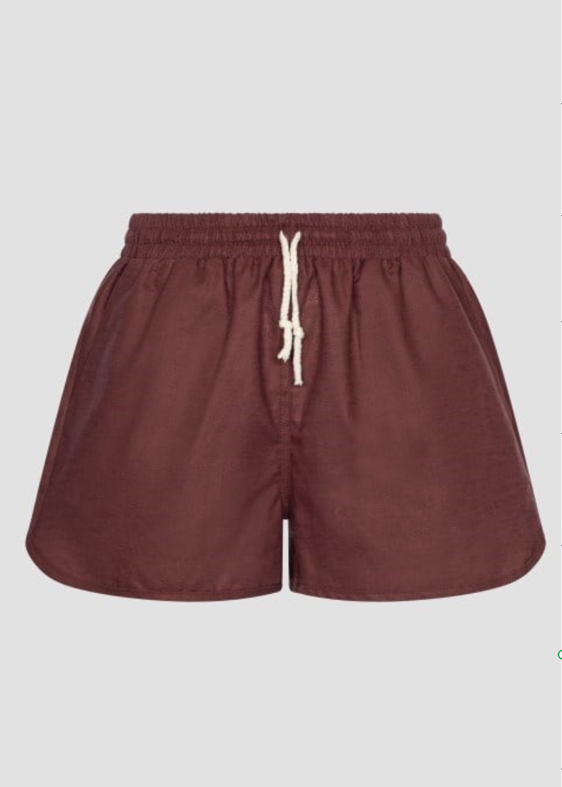 The Boyish Linen Short - Burgundy