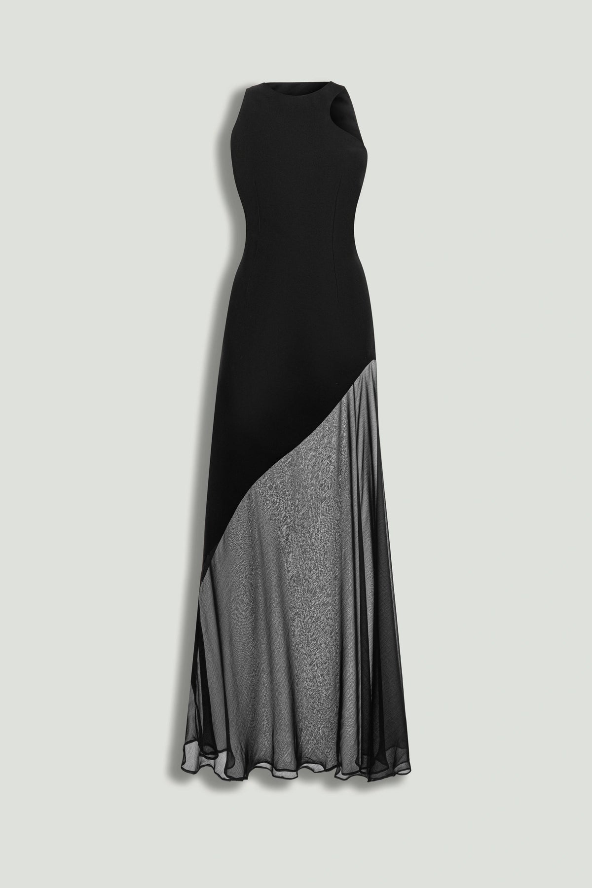Sheer Detail Maxi Dress