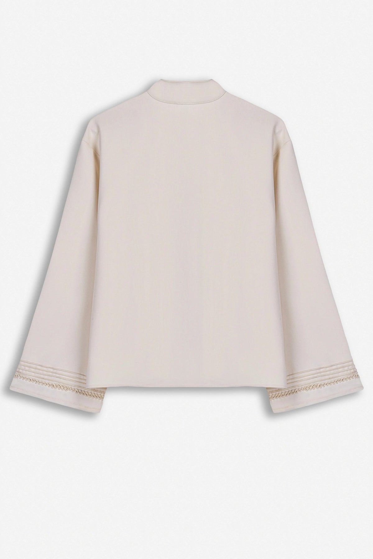 Embroidery Detail Oversized Jacket