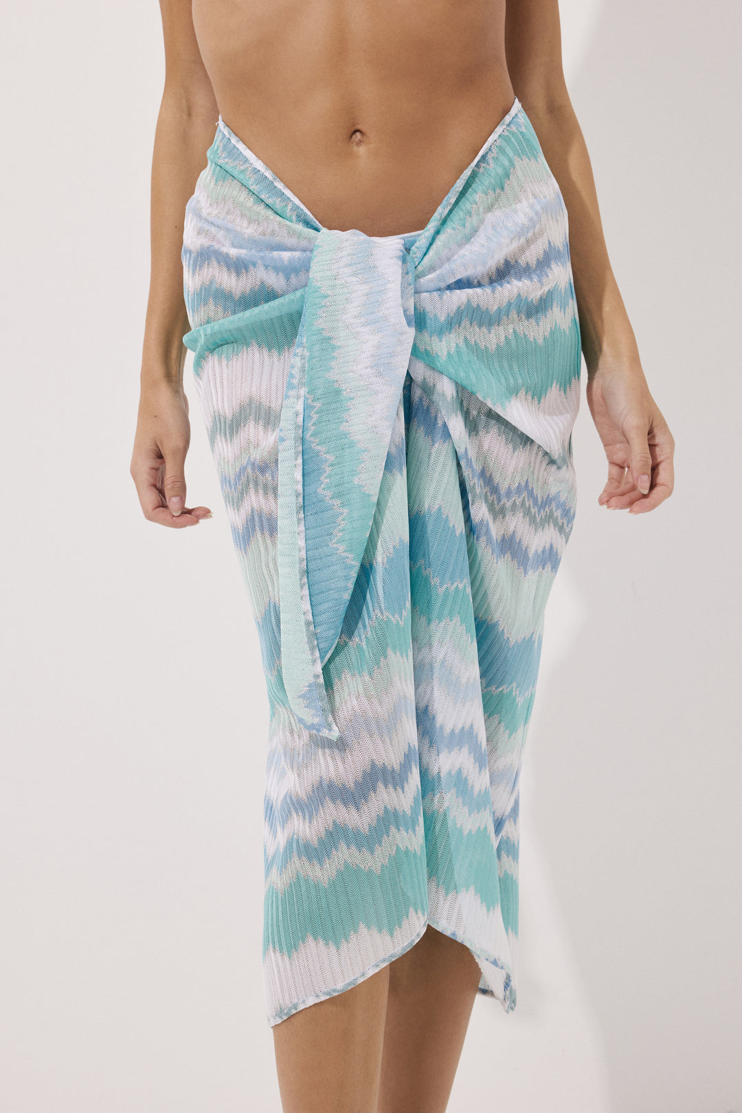 Pareza Knit Pareo Zigzag Metallic Soleia