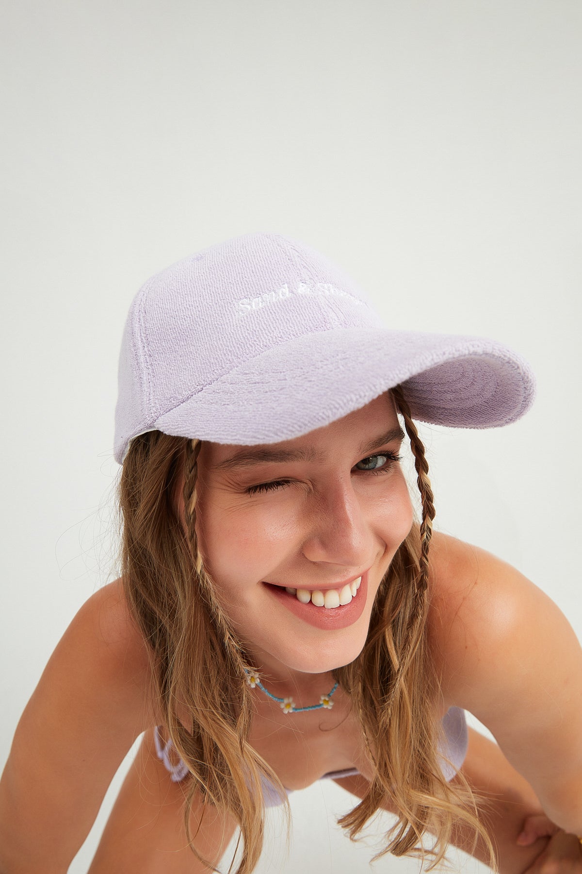 Beatrix Terry Towel Baseball Cap - Lavender