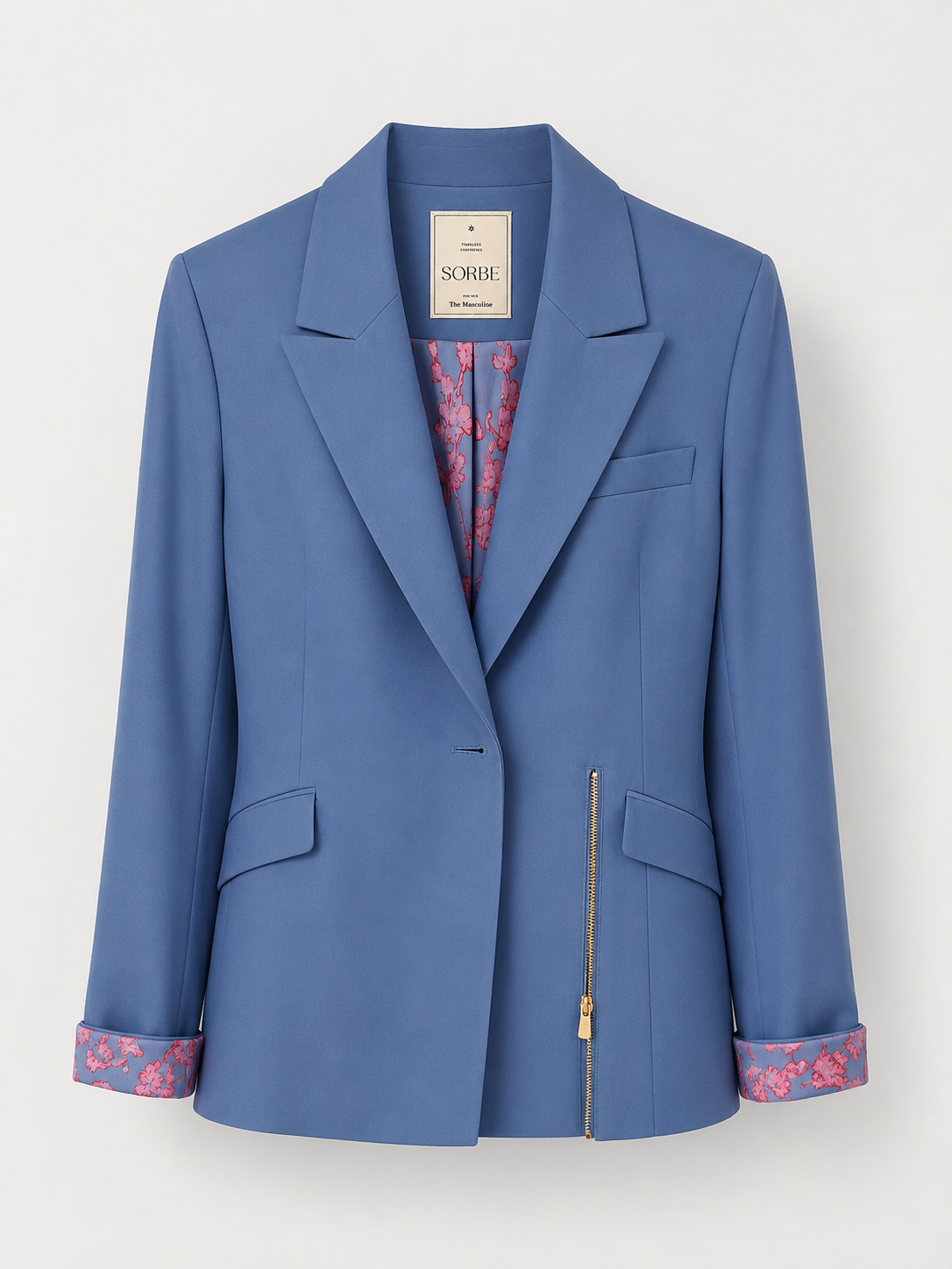The Zipped Jacket - Blue