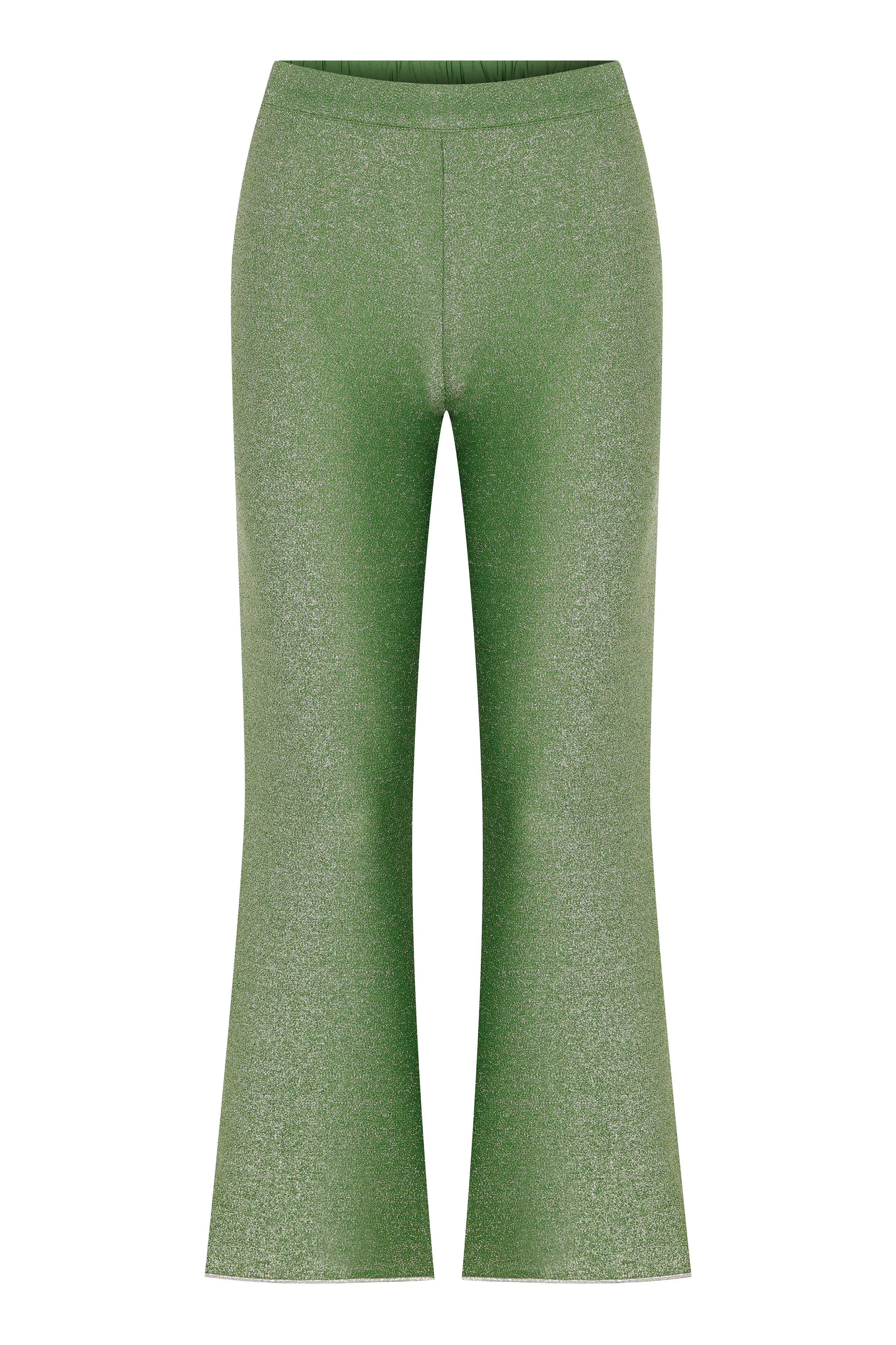 Roda Glitter High-Waist Trousers - Green