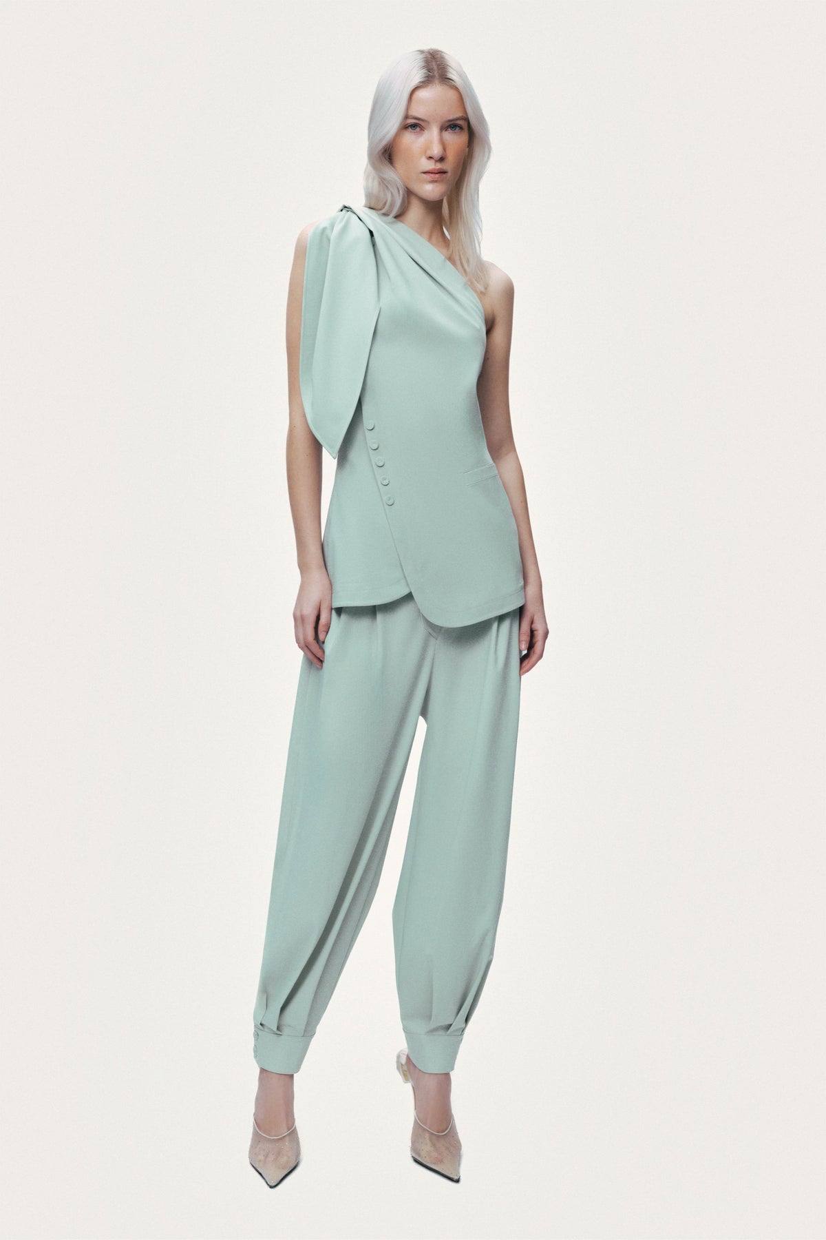 Shoulder-Tie Blouse