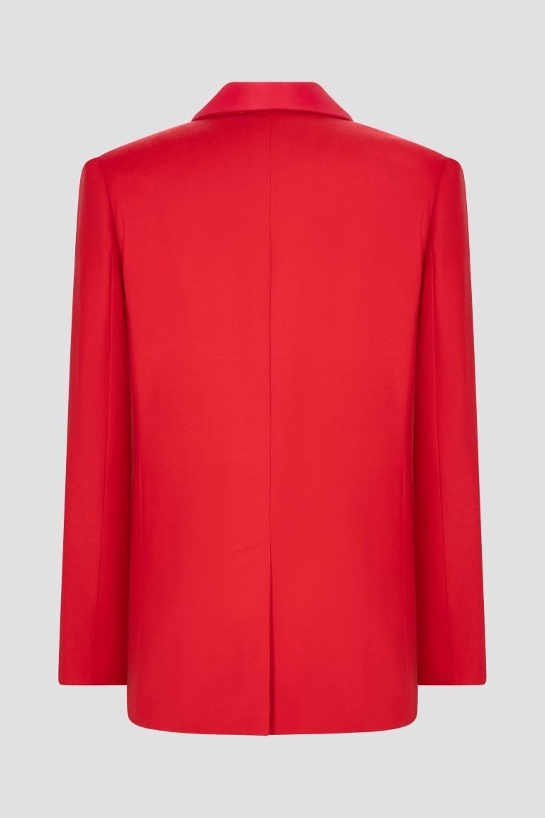 The Tuxedo Jacket - Scarlet