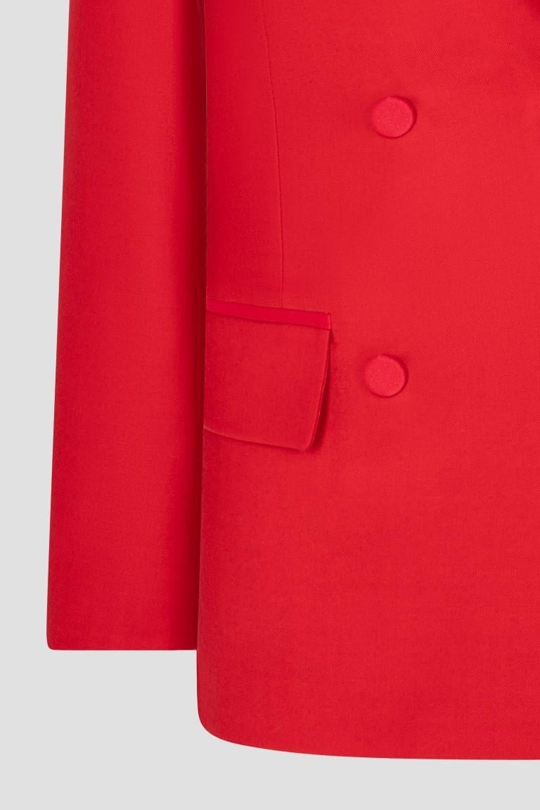 The Tuxedo Jacket - Scarlet