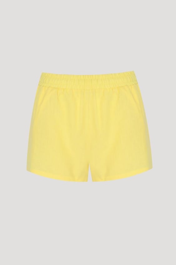 The Beach Cut Out Short - Lemon