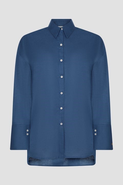 The Boyish Linen Shirt - Navy